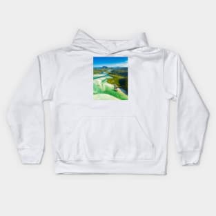 Hill Inlet Whitsundays, Queensland Kids Hoodie